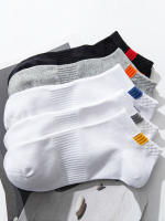 5 Pares De Calcetines Deportivos Bajo Tubo Para Hombre Transpirables Moda Adecuados Para Primavera Y Verano Calcetines Casuales - details 0