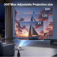 Proyector De LED HD Portátil 4K 1280x720P Android Para Cine En Casa Con Altavoz Integrado Y Salida HDMI USB Mini Proyector De Películas - details 4