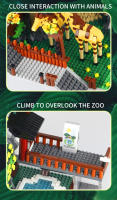 Bloques De Construcción Zoo DIY 4800+ Piezas Mini Bricks Modelo De Parque Desértico Juguete Interactivo Para Padres Y Niños Para Adultos Y Niños - details 6