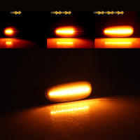 2PCS Luz De Señal Dinámica LED Para Subaro Impreza GC GM GF 1993-2001 Lámparas De Fender Con Indicadores Laterales Color Amarillo - details 5