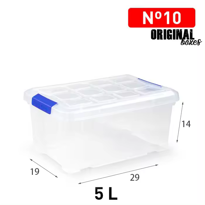 UD -  Plastic Forte Caja Bajo Cama de Almacenaje de Plástico Transparente | Ruedas y Cierres a Presión - 1