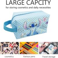 Neceser de Maquillaje y Aseo de Stitch para Todas las edades – Estuche de Viaje Impermeable con Gran Capacidad, Diseño Adorable en Azul o Rosa, con Llavero o Peluche Incluido – Ideal para Cosméticos, Escuela, Regalos y Vacaciones - details 3