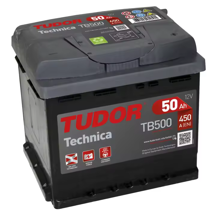 Batería Tudor TB500 para Vehículos - Alta Calidad - 1
