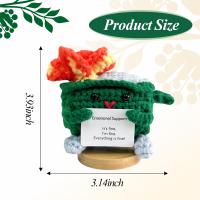 Muñeco De Crochet Divertido Para Decoración De Hogar Y Piso Estilo Europeo Regalo De Navidad Ornamento De Mano Hecho a Medida - details 3