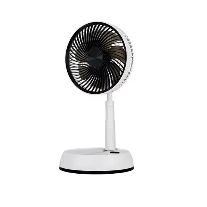Ventilador Plegable de Viaje de 8 Pulgadas con Mando a Distancia - Ventilador Portátil de Pie Ultraportátil, Ideal para Hogar, Oficina y Camping. 3 Velocidades, Batería Recargable de 7200 mAh, Oscilación Automática y Funcionalidad de Mesa con Base Ultrasi - 1