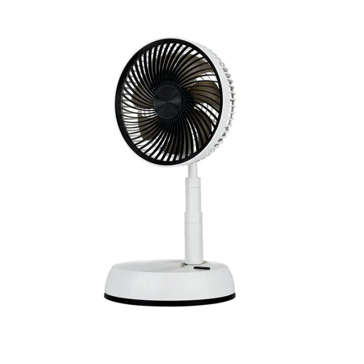 Ventilador Plegable de Viaje de 8 Pulgadas con Mando a Distancia - Ventilador Portátil de Pie Ultraportátil, Ideal para Hogar, Oficina y Camping. 3 Velocidades, Batería Recargable de 7200 mAh, Oscilación Automática y Funcionalidad de Mesa con Base Ultrasi - 1