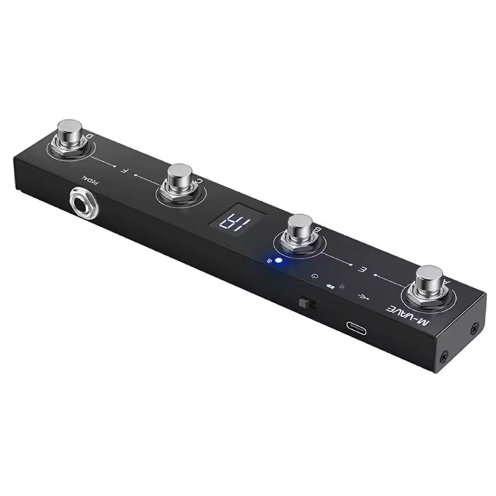 Controlador MIDI Rechargeable M-VAVE Chocolate Schokolade BT Con Pedal De 4 Botones Transmisión Inalámbrica Y Control Por APP - 1