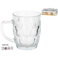 Gissed-Set de 6 Jarras de Vidrio con Asa – Diseño Clásico Reforzado – 550 ml c/u - details 2