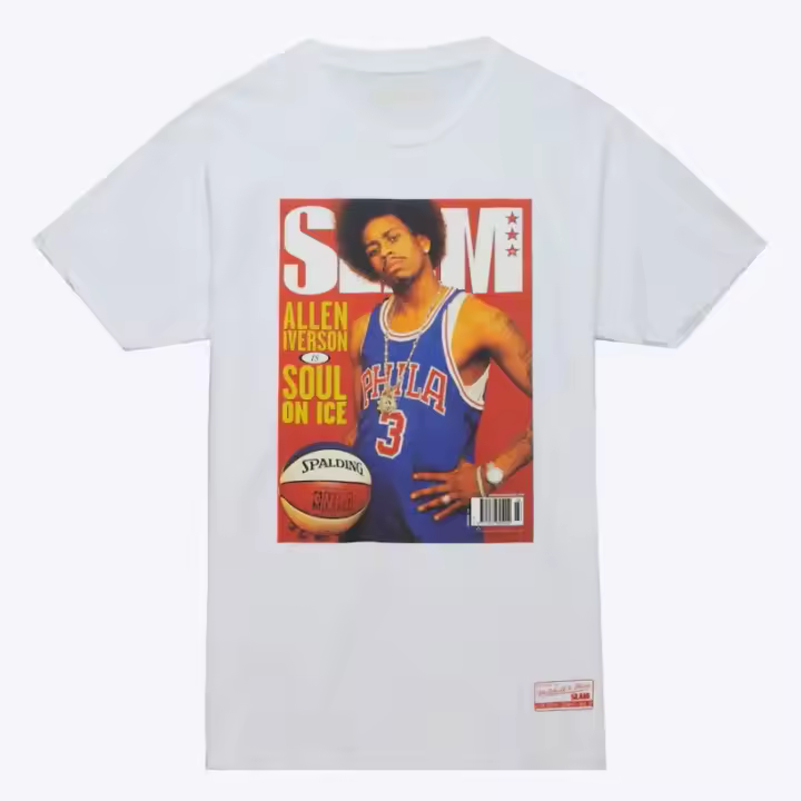Camiseta Allen Iverson 76ers "Slam Cover" de Mitchell & Ness Mitchell & Ness - 1