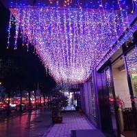 Luces De Hielo LED Para Jardín Y Fiestas Decoración De Navidad Guirnalda De Luces De Encaje 5M 0.4-0.6m 110V 220V Para Bodas Y Cumpleaños - details 2