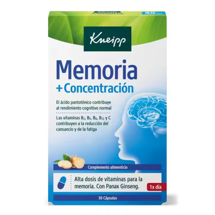 KNEIPP MEMORIA + CONCENTRACIÓN 30 CÁPSULAS - 1