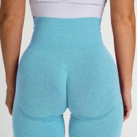 Leggings Sin Costuras De Color Rosa Lila Para Mujer Ropa Deportiva De Fitness Yoga Gimnasio Ajuste Curvo Contorno Elástico Con Cintura Suave - details 4