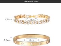 Elegante pulsera de mujer con Cadena Dorada ajustable. - details 3