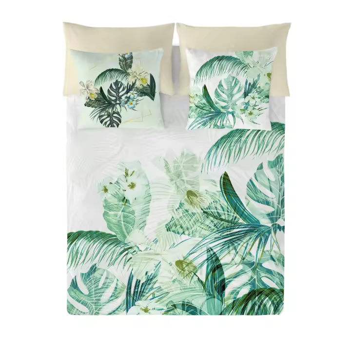 FUNDA NÓRDICA 100% ALGODÓN TOSCANA TROPICAL COSTURA FABRICADO EN ESPAÑA - 1