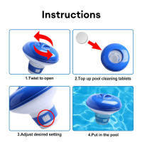 Flotador De Químicos Para Piscina Dispensador De Tabletas De Cloro Y Bromo Para Spa Y Baño Thermal Suministros De Limpieza - details 7