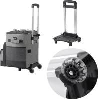 Enfriadores blandos con ruedas - enfriadores portátiles de rollo con aislamiento térmico de ruedas extraíbles, enfriadores de ruedas plegables adecuados para compras, picnic, barbacoa y playa - details 4