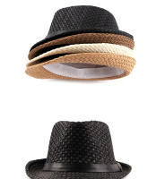 Sombrero De Paja Transpirable Para Hombres Y Mujeres Moda Coreana Simplicidad Estilo Jazz Protección Solar Verano - details 1