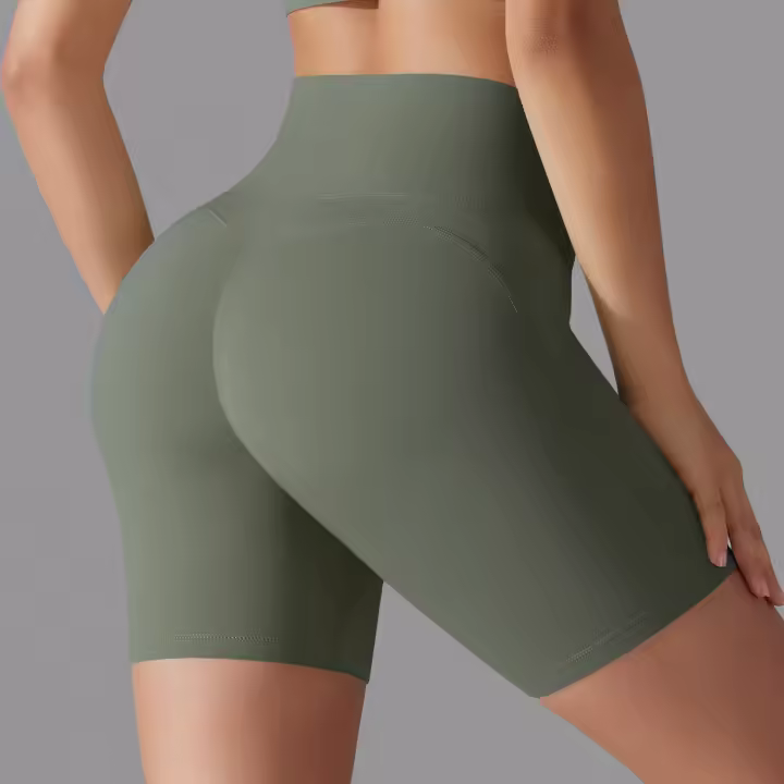 Shorts De Yoga Para Mujer Fitness Running Ciclismo Leggings Deportivas Transpirables Cintura Alta Verano Ejercicio Gimnasio - 1