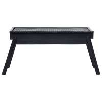 vidaXL Barbacoa portátil para camping de acero 60x22,5x33 cm - details 1
