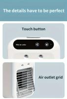 Aire acondicionado portátil todo en uno, un ventilador húmedo mini con función de enfriamiento, perfecto para uso en la oficina y en casa, manteniendo tu hogar y oficina frescos y cómodos. - details 11