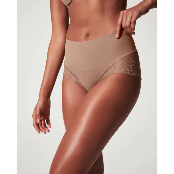 SPANX Undie-tectable Braga de talle alto con encaje - 1