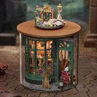 Casa De Muñecas De Madera DIY Kit De Modelado 3D Regalo De Cumpleaños Y Navidad Para Adolescentes Y Adultos Decoración De Hogar Micro Modelo - details 2