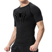 Camiseta De Compresión Con Estampado De Araña Para Hombres Camiseta Guardia Contra Picaduras De Verano Con Manga Corta Secado Rápido Para Gimnasio Y Ejercicio - details 5