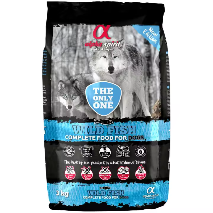 Alpha Spirit Pienso Natural The Only One Wild Fish con Pescado Fresco 3 Kg - 1