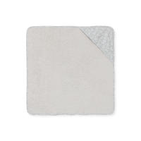 Capa de baño TOUS Baby con capucha, en tejido de rizo al tono y en suave algodón estampado Kaos. - details 0