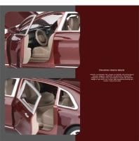 Modelo De Coche Maybach S600 Pullman 1:24 Metal Con Sonido Y Luz Vehículo De Simulación Para Niños Regalo Juguete De Lujo - details 7