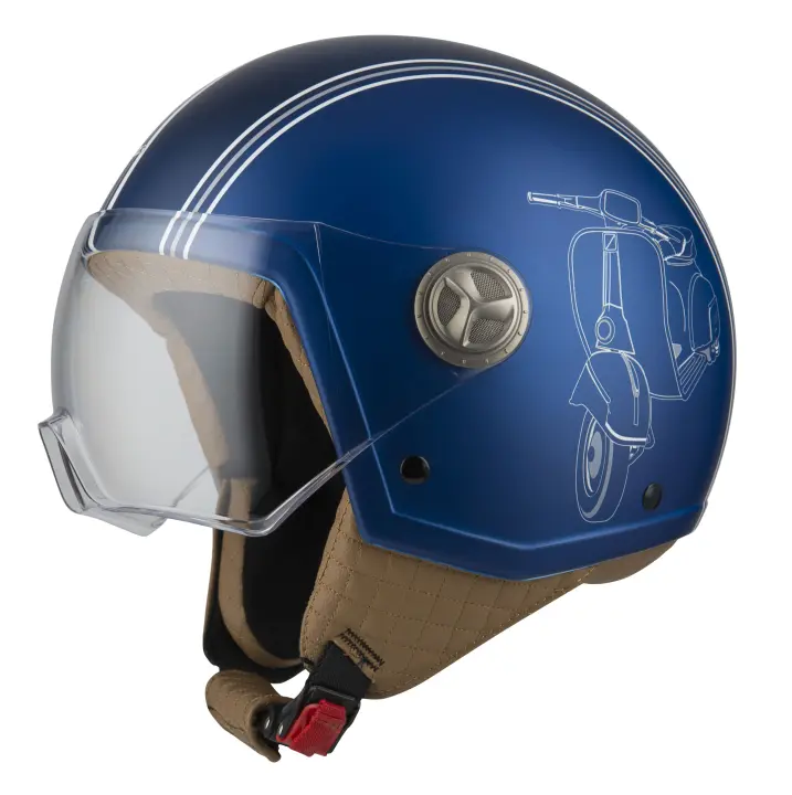 Casco de Moto Minijet Zeta 2 NZI - Clásico Moderno, Confortable, Ligero - 1