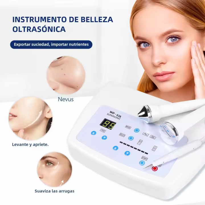 Máquina De Belleza Ultrasonido 3 En 1 Levantamiento Facial Masaje Ocular Limpieza De Poros SPA De Cuidado De Piel Dispositivo Electrónico - 1