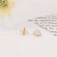 Pendientes Cielo Plata de Ley 925 - Diseño Nube y Avión - Moda Mujer - details 1