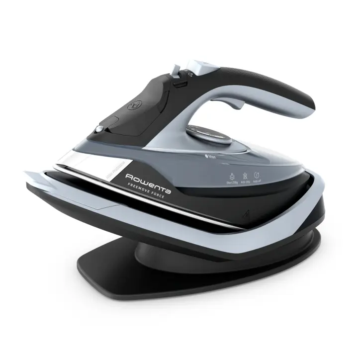 Rowenta Freemove Force, Plancha de vapor sin cable 2600W, eficiente, calentamiento rápido, ligera, recarga rápida, 40g/min, apagado automático, DE6720 - 1