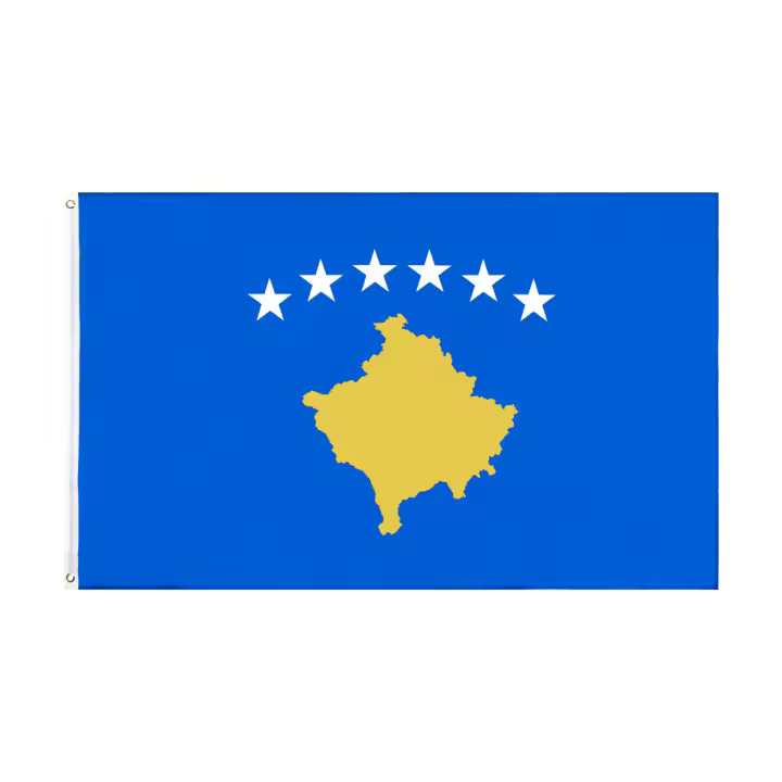 Bandeera De Kosovo 90x150 CM FLAGLINK Para Decoración Material Polyester Estilo Colgante Personalizado - 1