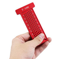Herramienta Auxiliar DIY T-100 Precisión Metrิกa Regla T Para Medición Manual Herramienta De Marcado En Bolsillo - details 0