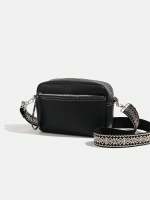Bolso Pequeño Cuadrado Para Mujer De Cuero PU Estilo Crossbody Y Hombro Moda Satchel Con Bolsillo Interior Nylon Origen Guangdong - details 1