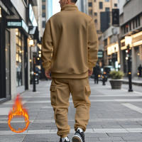 Conjunto Deportivo Casual Para Hombres Verano Otoño Invierno Con Cierre De Cremallera Y Veludo Tejido De Poliéster Talla S a XXXL - details 121