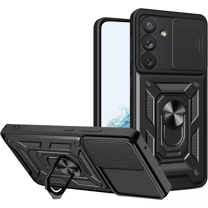 Funda para Samsung Galaxy S24+ Plus (5G) Antigolpes Cubre Lente Soporte Anillo FAN + Protector Pantalla Movilear - 1