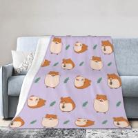 Manta Suave Y Cálida De Terciopelo En Rosa Con Diseño De Animales Adorables Como Koala Cerdo Panda Pug Para Sofá Cama Oficina Uso En Todas Las Estaciones - details 4