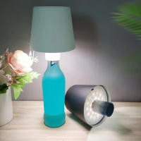 Lámpara De Mesa Recargable LED Con Sensor Táctil Luz De Escritorio Sin Cable 3 Colores Ajustables Para Sala De Estar Dormitorio Barra De Comida Iluminación - details 6