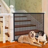 Valla Para Perros Portátil Transpirable Seguridad Isolación Sin Necesidad De Punch Protección Infantil Con Gancho Valla Para Bebé - details 1