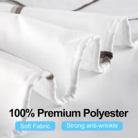 Cortina de ducha a prueba de moho, cortina de ducha de tela de poliéster impermeable antibacteriana lavable a máquina, cortinas de baño semi-escarpadas con 12 ganchos, color blanco - details 0