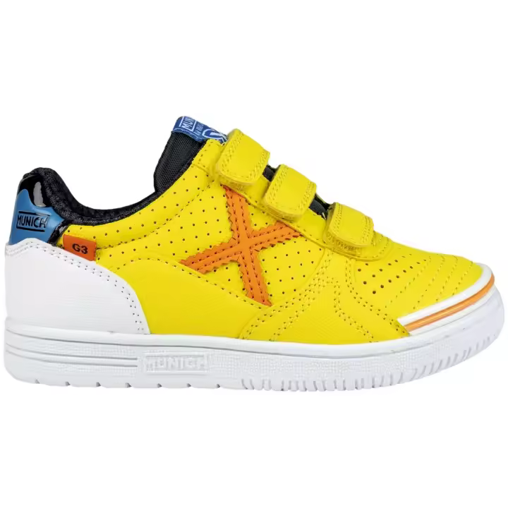 Zapatillas marca Munich modelo 1514419 para kids en color amarillo - 1