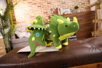Juguete De Peluche Grande 40cm Triceratops Stegosaurus Creativo Dinosaurio Relleno Para Niños Regalo De Cumpleaños Material Suave - details 1