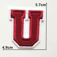 1PC Parche Bordado De Alfabeto Inglés Rojo A-Z Aplicación Para Ropa Bolsos Chaquetas Decoración De Iraón DIY Manualidades - details 21