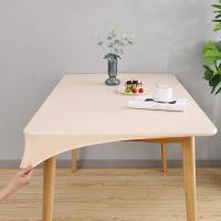 Mantel De PU Negro Impermeable Y Antiaceite Para 6 Sillas Estilo Moderno Para Sala De Estar Y Café Tapete De Mesa Sólido Resistente Al Polvo - details 10