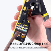 Herramienta De Crimpado RJ45 ZoeRax Para Conectores Pass through Cat6 Cat5 Cat5e Y Terminales RJ12 Herramienta De Cableado De Red - details 7