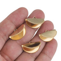 10pcs Aros Semicírculos Para Cuerda Terminales De Tira Clip Accesorios De Joyería DIY Conectores De Cuero Metálicos Para Manualidades - details 0