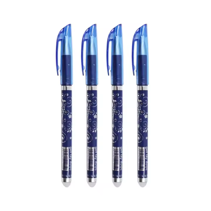 Juego De 4/6 Bolígrafos De Gel Borrrables En Colores Refill Rod Set Estilo Lavable Para Dibujo Creativo Y Estudio Estuche De Escuela - 1